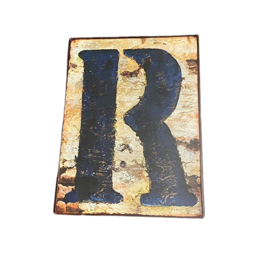 Rustic Tin Letter Decor